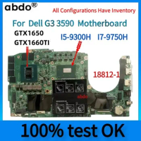 For Dell G3 3590 Laptop Motherboard,18812-1 Motherboard.With I5 9300H+I7-9750U CPU.GPU GTX1660TI / GTX1650 N18E 100% Test work