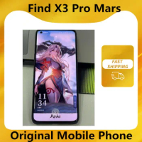 Original Oppo Find X3 Pro Mars Explore 5G Mobile Phone 65W Charger 50.0MP Fingerprint Snapdragon 888 6.7" 120HZ 16GB 512GB OTA