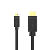 สายเคเบิล Micro HDMI เป็น HDMI ความเร็วสูง 4K 60Hz