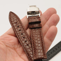 Crocodile Alligator Real Leather Watch Band Accessories Master Collection Watch Strap 18mm 19mm 20mm 21mm