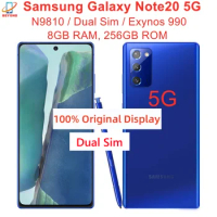 Samsung Galaxy Note20 5G N9810 Dual Sim 6.7" 8GB RAM 256GB ROM Snapdragon 865+ Octa Core Original Android Cell Phone
