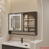 附發票 浴室鏡櫃 鏡櫃 壁掛式鏡櫃衛生間鏡子掛墻式置物架單獨收納一體柜輕奢智能浴室鏡1230