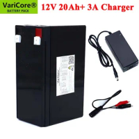 12V 20Ah 18650 lithium battery pack built-in 10A 20A sprayer surveillance camera backup power solar battery +12.6V Charger