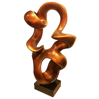 心想事成(霧光) 立體雕塑擺飾 創意時尚歐風 仿抽象銅雕