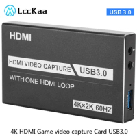 4K HDMI Game video capture Card USB3.0 1080P Grabber Dongle hdmi capture card for OBS Capturing Game Game Capture Card Live