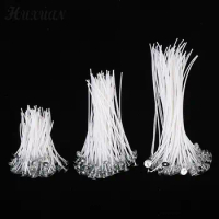 100Pcs Candle Making Coated with Natural Soy Making Wicks Smokeless Candle Wicks Soy Oil Wax Core Woven Making Candles Supplies