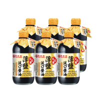 【萬家香】純佳釀薄鹽淡口醬油(450ml*6入)