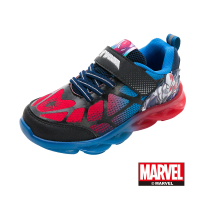 【Marvel 漫威】正版童款 蜘蛛人 電燈運動鞋/4D鞋墊 排汗 透氣 藍紅(MNKX35236)