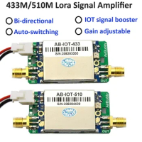 433MHz/470MHz/510MHz Two way Power Amplifier Bi-directional Signal Amplification Module Signal Booster Lora Signal Enhancement