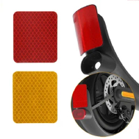 1Pc Red/Yellow Rear Fender Guard Reflective Warning Sticker for Xiaomi M365 Pro 2 Electric Scooter Skateboard Fender Accessories