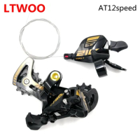 LTWOO AT12 Speed Groupset Gold Shifter Lever+Rear Derailleur 12s MTB Compatible with SHIMANO M7100 / M8100 / M9100 / EAGLE/SRAM