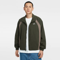 【NIKE 耐吉】外套 男 運動立領外套 滑板夾克 AS U NK SB FZ WVN JKT 綠棕 HJ2911-355(2S4273)