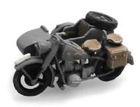 Mini 現貨 Artitec 387.44-GR HO規 BMW R75 摩托邊車.灰色