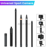 Universal Invisible Selfie Stick For Insta360 X3/Go 3/Ace/Gopro/Pocket Selfie Stick Bullet Bundle Handle Sport Camera Accessory