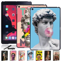 Durable Tablet Case for Apple IPad 8th 7th 6th 5th Gen/Air 1 2 3/Air 4 10.9/Mini 12345/IPad 234 Funny Painting Sample Hard Shell
