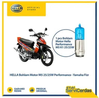 Bohlam Motor Hella Yamaha FIZR M5 12V 25/25W P15d-25-1 4500K Performance - Lampu Motor