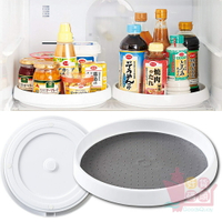 日本COGIT可旋轉冰箱專用轉盤｜冰箱收納盤可360度旋轉櫥櫃收納調味罐收納轉盤旋轉置物架