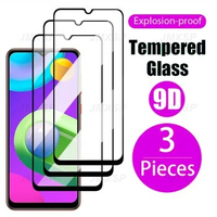 3Pcs Protective Glass For Samsung A02 A12 A42 A52 A72 A22 A32 Tempered Glass on Samsung Galaxy M02 M12 M22 M32 M52 M62 F12 Glass