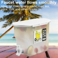 3.5L Cold Water Bucket With Faucet Refrigerator Jug Dispenser Water Kettle Summer Fruit Juice Drink Container Fridge Pots