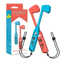 2021 New Golf Clubs for Nintendo Switch Controller for Mario Golf Games Accessories Super Rush Real Hitting Touch Wrist Strap
