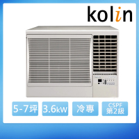 Kolin 歌林 5-7坪二級冷專變頻右吹窗型冷氣KD-362DCR01(含基本安裝+舊機回收)
