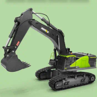 HUINA Model New 1:14 RC Excavator 22CH Green Remote Control Truck Toys Huina 593 1593 NEW ARRIVAL