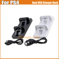 1PC Dual USB Charger Wireless Controller Charging Dock Stand Station for PS4 Playstation 4 Game Console