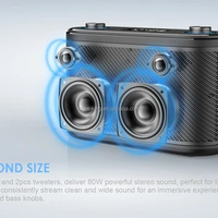 W-KING High Quality portable Bluetooth speaker big size Karaoke wireless H10S 80W output