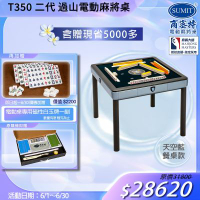 【商密特】T350 二代 過山 電動麻將桌 餐桌款 (天空藍)