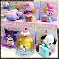 Miniso Sanrio Colorful Food Fun Series Series Blind Box Kuromipacha Dog Jade Guigou Cute Collectible Model Toy Girl Gift