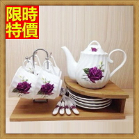 下午茶茶具含茶壺咖啡杯組合-4人簡約歐式高檔陶瓷茶具6色69g52【獨家進口】【米蘭精品】