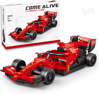 Loaded F1 Racing Car Construction Kit Red Model with Deep Chassis and Realistic Details 266 Pieces 1