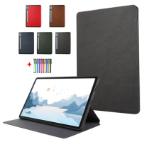 Cover For Lenovo Tab P12 12.7 Tablet Protective Case For Lenovo Xiaoxin Pad Pro 12.7 inch Case Flip Solid PU Leather Coque 2023