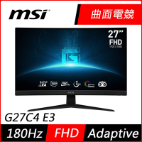 MSI微星 G27C4 E3 27型 1500R 180Hz曲面電競螢幕