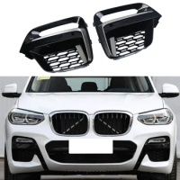 For BMW X3 G01 / X4 G02 Front Fog Light Cover Grille Trim Accessories Look Like MSport Grille Style 2018 2019 2020 X3 X4 G01/02