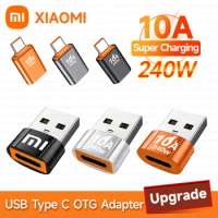 10A OTG USB Type C Female To USB A Male Adapter 240W Converter Adaptador For Xiaomi 13 12 Samsung S23 Iphone 15 14 Pro Oneplus 9