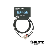 【KLOTZ】KY5 MiniLink Pro Y-Cable 1.8米 黑 3.5mm - 2x XLR(公司貨)