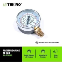Tekiro Ukuran Tekanan 2.5 inch 16Bar Pressure Gauge 16 Bar AU-PG0989 2,5" Original Termurah