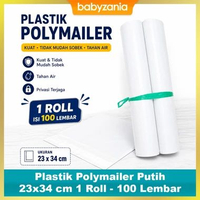 Plastik Polymailer Plastik Packing Putih 23x34 cm 1 Roll - 100 Lembar