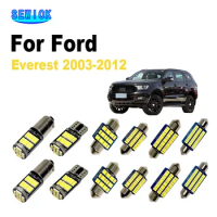SEWICK LED Interior Map Dome Light Bulbs Kit For Ford Everest 2003-2006 2007 2008 2009 2010 2011 2012 Canbus Car Accessories