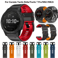 For Garmin Tactix Delta 7 Pro MK2i MK2 MK1 Enduro 2 Quickfit 22/26mm Smart Watch Band Straps Fenix 7X 6X 5X Bracelet Accessories