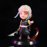 Uzui Tengen Figure Demon Slayer New Figure Q Ver. 10.5cm Figurines With Weapon PVC Dolls Collection Model