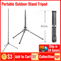 Marsace MF-01 Light Stand Lightweight Tripod Carbon Fiber Portable Light Stand Lamp Holder for Outdo