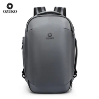 OZUKO Men's Multifunction Backpack 15.6 inch Laptop Backpacks Fashion Schoolbag for Teenager Waterproof Male Mochila Travel Bags