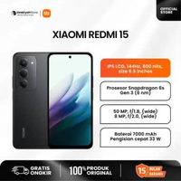 Xiaomi Redmi 15 Baru Resmi Indonesia Layar IPS LCD 144Hz 800 nits 6.9 inci Prosesor Snapdragon 6s Ge