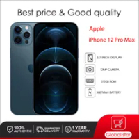 Original Used unlock Apple iPhone 12 Pro Max 6.7" Hexa-core A14 IOS 128/256/512GB ROM 12MP Face ID NFC Smartphone