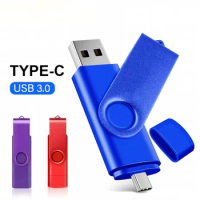 USB Flash Drive 64GB 128GB Type C Flash Drive 2 In 1 OTG USB 2.0+USB C Pendrive 128GB 64GB Dual Type C Drive Photo Stick