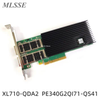 New For Silicom XL710-QDA2 PE340G2QI71-QS41 Dual Port 40GB QSFP+ Ethernet Card Fast Ship