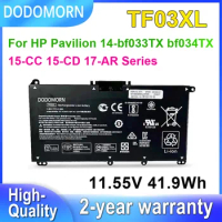 DODOMORN TF03XL For HP Pavilion 14-BF033TX 14-BF034TX,15-CC 15-CD 17-AR Series Laptop Battery HSTNN-LB7X TPN-Q188 11.55V 41.9Wh