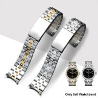 High Quality 17mm 19mm 20mm Silver Stainless Steel Watchband For Tudor Hydro Watch Strap Wrist Bracelet Deployment Clasp